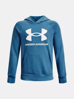 Under Armour UA Rival Fleece Hoodie-Sweatshirt Kinder Blau